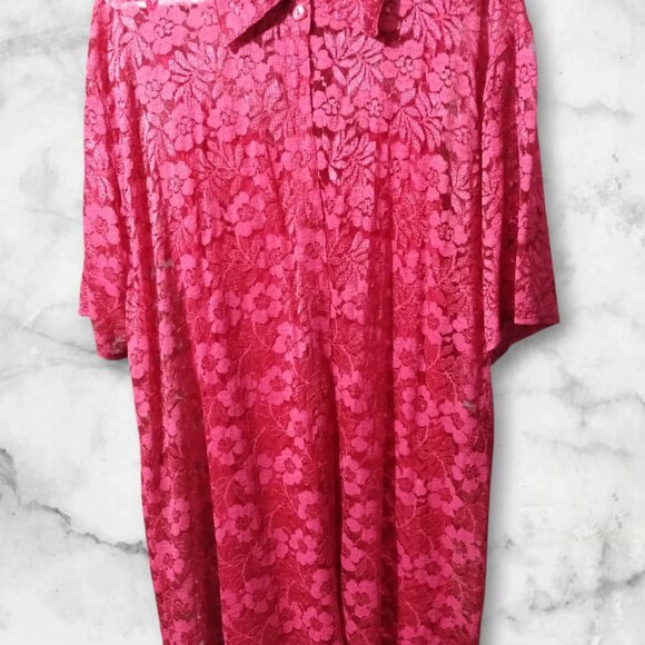 Erika Brooke Super Plus Red Lace Duster 26W – Pre-Owned - Picture 9 of 9